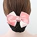 Xuanli 6 Pcs Hair Womens Lady Lace Bow Bowknot Mesh Elastic Snood Net Bun Cover Net Professional Headdress Flower Hair Clips (C002)