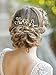 Yean Gold Bridal Hair Pins Set, Wedding Flower Hair Pin for Women and Girls (Set of 2)