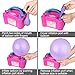 HEYFIT Balloon Pump, Portable Dual Nozzle Rose Red 110V 600W Electric Balloon Blower Automatic Inflator for Decoration Birthday Wedding Christmas Party