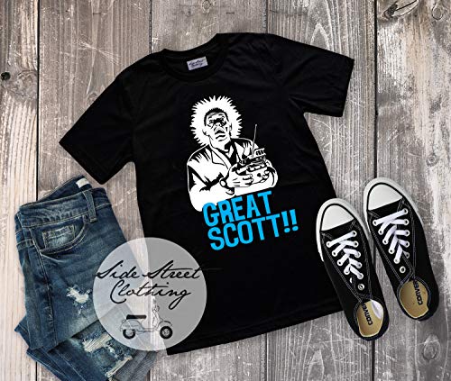 Great Scott, Back to the Future inspired T shirt - baby, toddler, youth, women, men, pop, 80's movies vintage, micheal j fox, flux capacitor