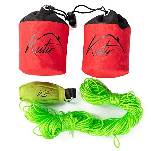 Kutir Pack of 2, Throw Line Storage Bag with Capacity of 250' Throw Line Drawstring, Perfect for Storage Bag for Arborist, Tree Climbing, High Limb Climbing