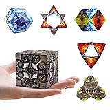 Magic Star Cube,SHONCO Infinity Cube Stacking Transforming Geometric Puzzle Building Blocks Cube 3D Assembly Fidget Stress Anxiety Relief Educational Toys for Kids and Adults