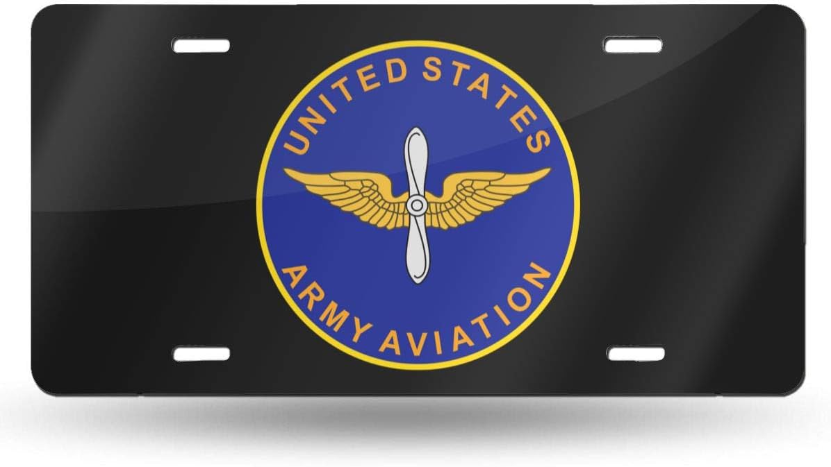 QAAIFSQC Us Army Aviation License Plate Metal Aluminum