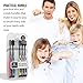 Charcoal Black Toothbrush [Gentle Soft] Slim Teeth Head Whitening Brush for Adults & Children [Family Pack] - Ultra Soft Medium Tip Bristles