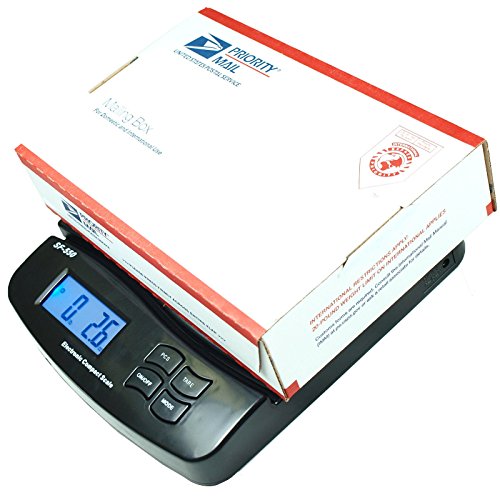 55 LB x 0.1 OZ High Precision Digital Postal Shipping Scale Durable Multifunctional Mailing Desk Top Scales with Large Base and Platform, Battery and Adapter Included - Thumbnail 4