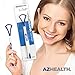 AZHEALTH Tongue Scraper and Cleaner, Prevents Gum Disease for Complete Oral Care, Blue