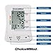 CHOICEMMED White Blood Pressure Monitor - Medium BP Cuff Meter with Display - Medium Blood Pressure Machine 11.8”-16.5” - Blood Pressure Tester with Carrying Bag - Blood Pressure Gauge