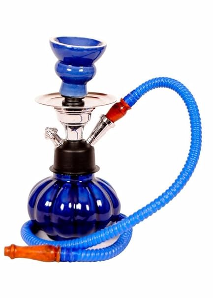 SRS Pumpkin Handmade 12 inch Glass Hookah (Blue)