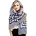 C&EX·XYGAT Women Cotton Scarves Lady's Long Viscose Shawls Soft Head Scarves Polyester Woman Wraps Spring Shawls Hijabs (Blue)