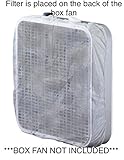 Northwest Enterprises Box Fan Filter For 20 Inch Box Fan, Disposable, 60 Day Filtration (Set of 2): Box Fan Not Included