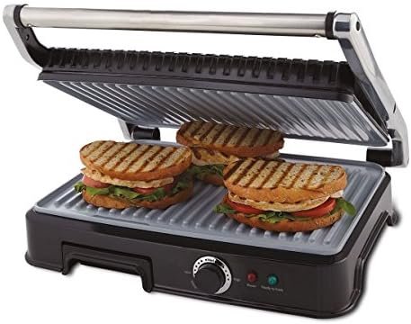 NEW Oster CKSTPM6001-ECO Extra Large DuraCeramic Panini Maker &amp; Indoor Grill