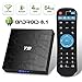 Android TV Box, HAOSIHD MXR Pro Android 7.1 TV Box with 4GB RAM 32GB ROM RK3328 Quad-core, Support 4K Full HD Dual-Band Wi-Fi 2.4/5Ghz BT 4.1 Smart TV Box (black1)