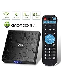 Caja de TV Android HOSIHD MXR Pro Plus Android 7.1, 4 GB RAM 32 GB ROM RK3328 Quad core, compatible con 4K Full HD Wi Fi de correa dual 2.4   5 GHz BT 4.0 Smart TV Box