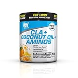 BPI Sports Cla + Coconut Oil + Aminos Non Stimulant Fat Loss Supplement Powder, Orange Freeze, 9.8 Ounce