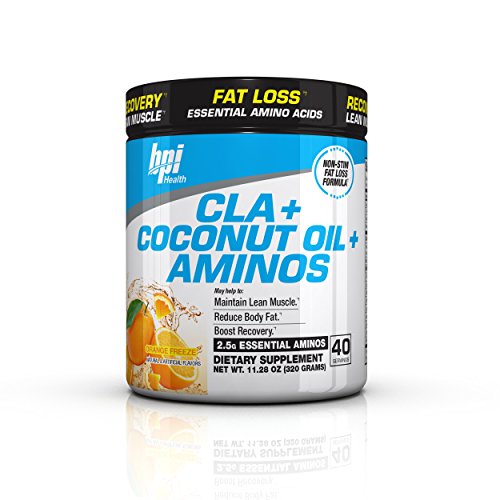BPI Sports -BPI Health CLA + Coconut Oil + Aminos, Boost Weight Loss, Orange Freeze, 40 Servings