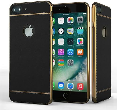 Black iPhone 7 Plus Waterproof iPhone Case- Minimalist, Slim Fit, Shock- Absorbing Smart Protection Case for Apple iPhone 7- Flexible Slide-Proof, Anti-Drop Silicone iphone 7 Cover