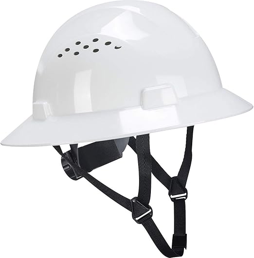 full brim vented hard hat