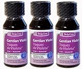 3 UNITS ANTI-BACTERIAL ANTI-FUNGAL GENTIAN VIOLET TREATS CUTS BRUISES IN HUMAN, DOGS PETS