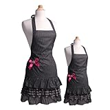 Flirty Aprons Bundle - 2 Items - Women's Sugar & Spice Apron & Girl's Sugar & Spice Apron