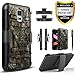 Galaxy S5 Case, Dual Layers [Combo Holster] Phone Cover And Built-In Kickstand Bundled with [Screen Protector] Hybird Shockproof And Circlemalls Stylus Pen For Samsung Galaxy S5 (Camo)