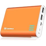 Jackery External Battery Charger Giant+ 12000mAh Power Outdoors Dual USB Portable Battery Charger/External Battery Pack/Phone Backup Power Bank with Emergency Flashlight for iPhone, Samsung-Orange