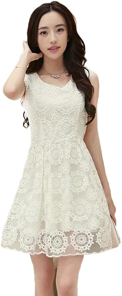 Amazon Lecpra レクプラ 透かし フラワーレース ワンピース レディース 白 黄色 青 紫 S M L Xl Xxl 結婚式 イブニングドレス 通販
