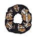 Harley-Davidson All Over Orange Bar & Shield Logo Hair Scrunchie Black HS40030