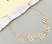 yueton 2pcs Fashion Ladies Athena Olive Branch Tassel Leaf Chain Alligator Clips Barrettes Bobby Pin Hair Clips Bride Headwear Edge Clip Clamps Headbands