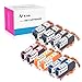 K-Ink Compatible Ink Cartridge Replacement for Canon PGI-220 PGI 220 CLI-221 CLI 221 (10 Pack - 2 Large Black, 2 Small Black, 2 Cyan, 2 Magenta, 2 Yellow)