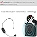 Professional Wireless Microphone, UPGRADED Cordless Mic, Stable UHF Hands-free Wireless Headset Microphone Wall-through System for Recording, Digital SLR, Voice Amplifier, Smart TV and More (Style 1)