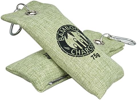 Kicada Bamboo Charcoal Air Purifying Bag Odor Eliminator 75g Pack of 2