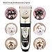 BESTTRENDY Professional Cat Dog Clippers, Low Noise Rechargeable Cordless Electric Pet Grooming Kit Tool Hair Trimmer Razor Blades with Combs, Scissor (Gold+Black)