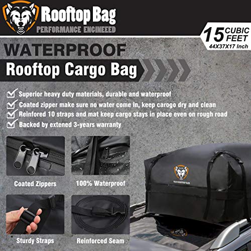 1 Waterproof+Rooftop+Cargo+Carrier+Reinforced