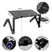 Adjustable Aluminum Laptop Stand Portable Foldable Notebook Computer Desk Vented Ergonomic Macbook Desk Table Vented Folding Stand