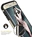 E LV Case for Galaxy S6 Edge case (Shock Proof Defender) Slim Cover Protection for Samsung Galaxy S6 Edge - [Gold/Black]