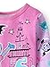 AME Disney Vampirina Little Girls Toddler Cotton Pajama Set,Pink,3T
