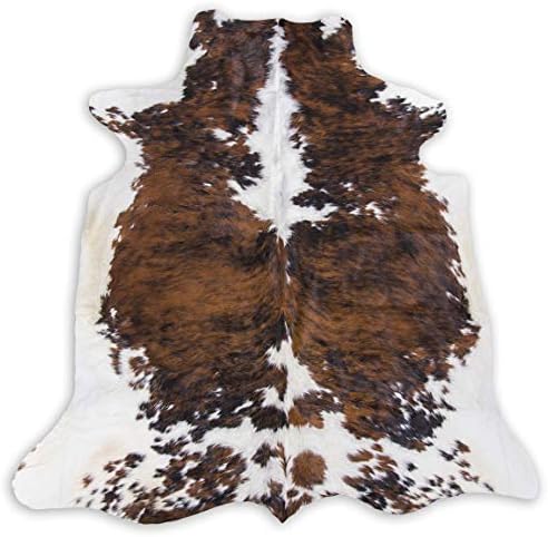 Tricolor Cowhide Rug Real Cow Hide Area Rugs | Tricolor Brazilian Cowhide Rugs Large 5x6 |
