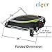 Clevr Green Collapsible 2 Seats 3-in-1 Double Bicycle Trailer Baby Bike Jogger/Stroller Jogging Running Kids Cart Bike | Suspension & Pivot Front Wheel