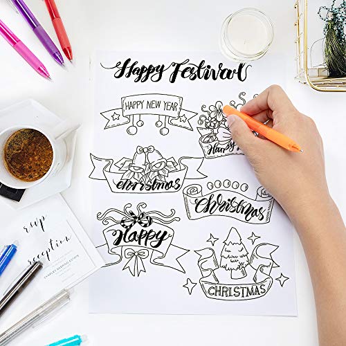 Retractable Erasable Gel Pens Clicker Fine Point, 10 Colors Gel Ink Pen for Writing Planners, Make Mistakes Disappear - Thumbnail 5