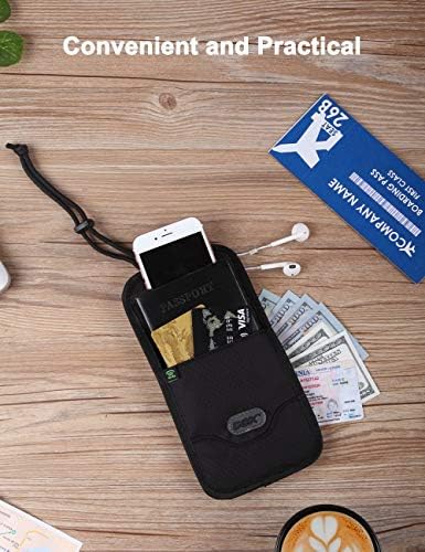 GOX Cell Phone Bag, Travel Neck Wallet With RFID Blocking, Travel Document Holder 3 GOX Cell Phone Bag, Travel Neck Wallet With RFID Blocking, Travel Document Holder