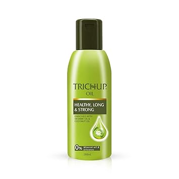 Trichup Healthy, Long & Strong Hair Oil - with The Natural Goodness of Sesame & Coconut oil and Enriched with Aloe Vera & Neem (200ml)