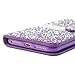 Iphone 7 Plus Wallet Case, 3D Bling Jelly Rhinestone PU Leather Wallet Flip Protective Skin Case with Magnetic Bling Button Card Slot Function for Apple Iphone 7 Plus 5.5 Inch (Purple)