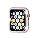 Henstar Compatible with Apple Watch Case 42mm,iWatch Face Bling Crystal Diamonds Plate Cover Protective Frame Compatible with Apple Watch Series 3/2/1 (Rose Gold-Diamond, Series 3/2/1 42mm)