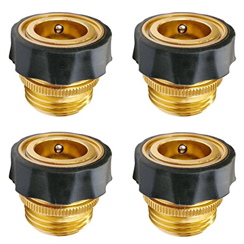 Quick Release Garden Hose Fittings Kit - Convenient Male Quick Connectors - 4 Pieces