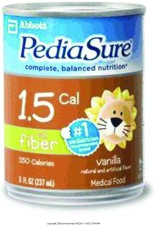 PediaSure 1.5 Cal with Fiber, Pediasure 1.5 Cal W-Fib Van, (1 CASE, 24 EACH)