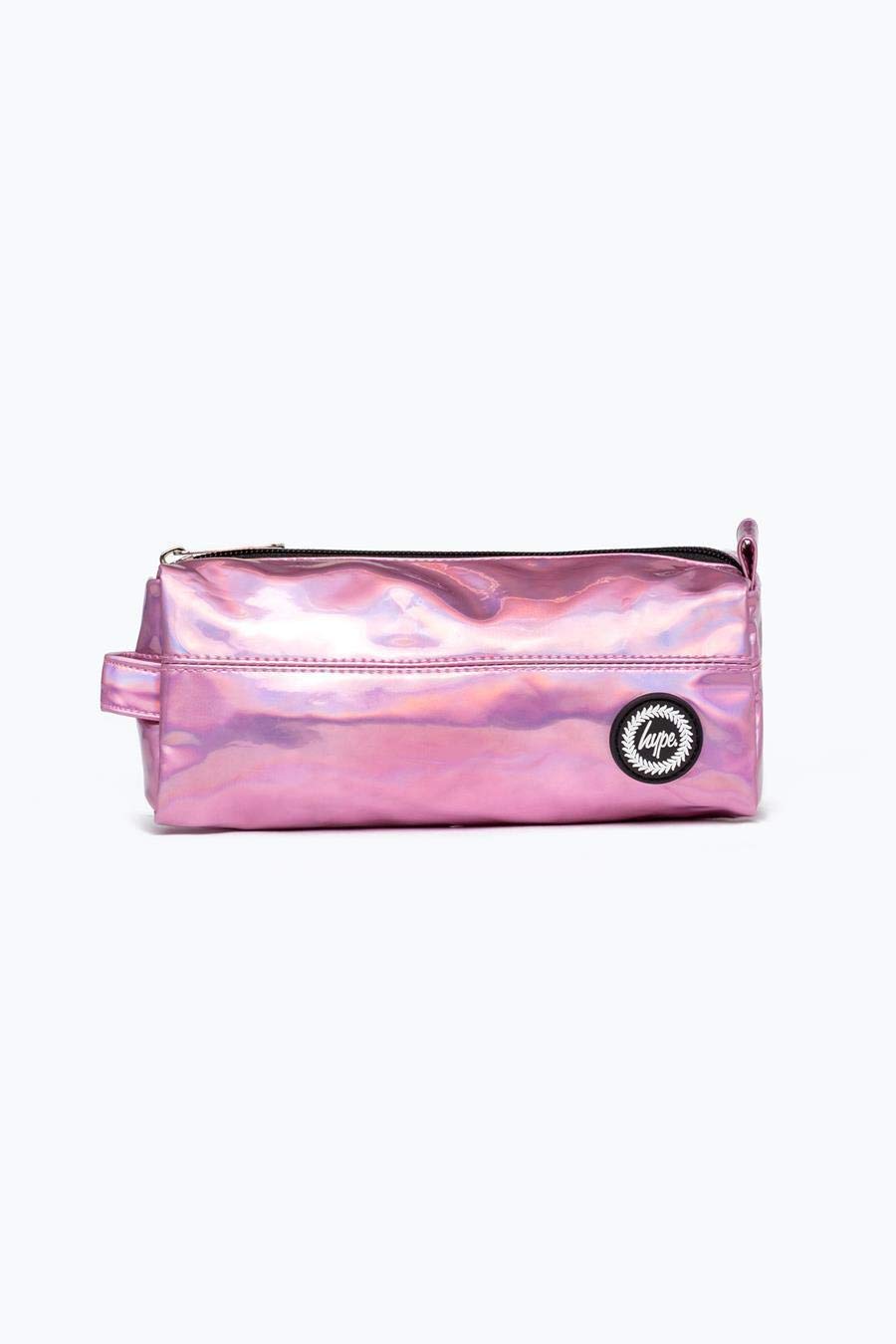pink holographic hype bag