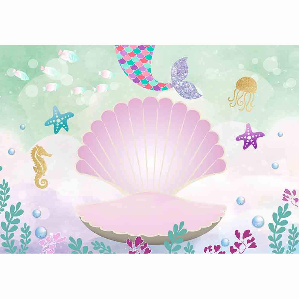 Allenjoy 7x5ft Vinyl Under The Sea Little Mermaid Amazon In Electronics