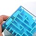 Lumiparty Money Maze Bank, Money Puzzle Box Cube Maze for Kids and Adults, Brain Teasers and Fun Game Challenge as Birthday Christmas Gifts for Coin Bills Cash and Checks (Blue)