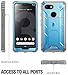 Google Pixel 3 XL Kickstand Rugged Case, Poetic Revolution [360 Degree Protection] Full-Body Rugged Heavy Duty Case with [Built-in-Screen Protector] for Google Pixel 3 XL Blue