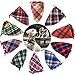 VANZO 8pcs/Pack Classic Pet Dog Bandanas Washable Triangle Plaid Adjustable Dog Scarf Bow Tiess